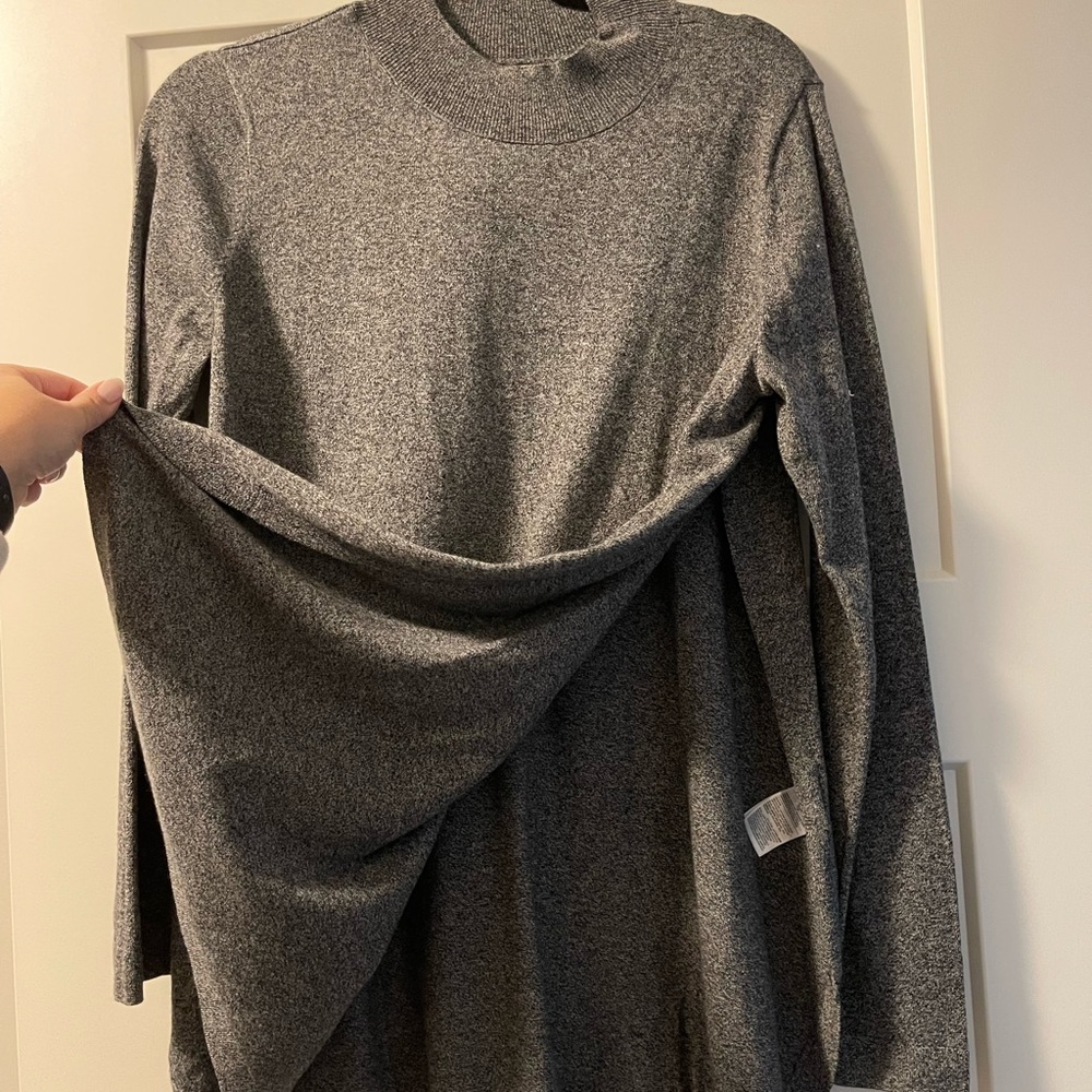 Mock neck maternity nursing shirt